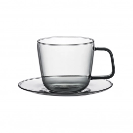Φλυτζάνι Τσαγιού Γυάλινο 280ml Yalo Γκρι Estia 07-54960