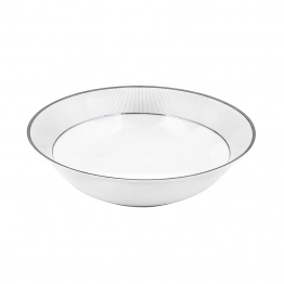 Σαλατιέρα Πορσελάνης Λευκή Classic Stripes Oriana Ferelli 23εκ. PR17310204