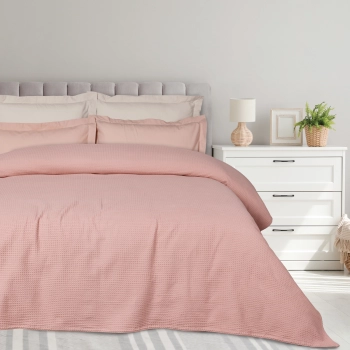 Κουβέρτα Polycotton Πικέ King 240x260εκ. Blanket 0494 Nude Das Home