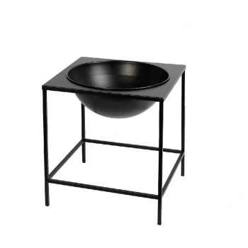 Σαμπανιέρα Μεταλλική Με Βάση Μαύρη 46x50εκ. ESPIEL AST842