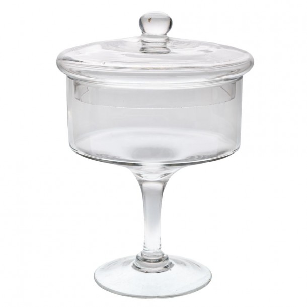 Φοντανιέρα Γυάλινη Διάφανη Φ18x25εκ. iliadis 91970