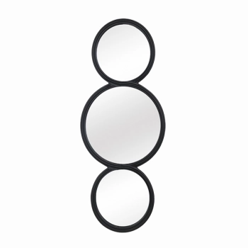 Καθρέπτης Τοίχου Μεταλλικός Μαύρος Art Et Lumiere 25,5x2x64εκ. 15902