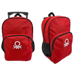 Τσάντα Τρόλευ Κόκκινη 28x12x41εκ. Benetton 50-2923