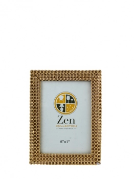 Κορνίζα Polyester Χρυσή Με Κυκλάκια 13x18εκ. Zen Collection 25.12.51489