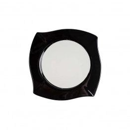 Πιατέλα Σερβιρίσματος Πορσελάνης Λευκό-Μαύρο Roma Art Et Lumiere 35,5εκ. 07287