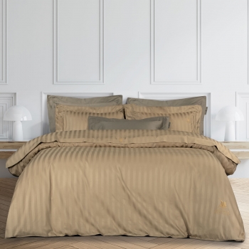 Σετ Σεντόνια Βαμβακοσατέν King 260x280εκ. Premium 2153 Χρυσό Greenwich Polo Club