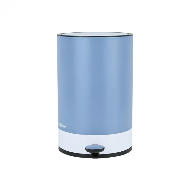 Καλάθι Απορριμάτων 6lt-20,5x31εκ. Μεταλλικό Soft Close Opal Blue Estia Tone Lab 02-39899
