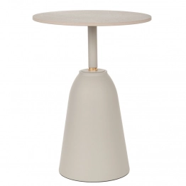 Τραπεζάκι Μεταλλικό Με Γκρι Βάση Και Γκρι Κεραμική Επιφάνεια Με Εφέ Μαρμάρου Φ40x52εκ. iliadis 91762