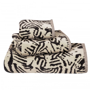 Σετ Πετσέτες 3τμχ Βαμβακερές Essential 4087 Black-Taupe Greenwich Polo Club