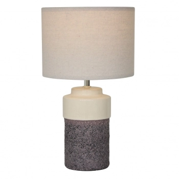 Φωτιστικό Επιτραπέζιο Κεραμικό Μπεζ ESPIEL 23x23x41,5εκ. HAP403