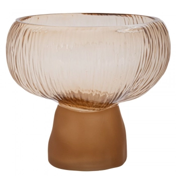 Διακοσμητικό Μπωλ Μελί Με Matte Καφέ Βάση Φ20x19εκ. iliadis 91699