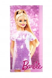 Πετσέτα Θαλάσσης Παιδική Quick Dry Microfiber 70x140εκ. Mattel Barbie 85 Pink Dimcol