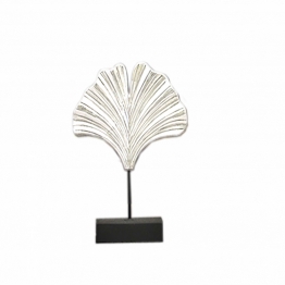 Διακοσμητική Επιτραπέζια Αχιβάδα Κεραμική Λευκή-Μαύρη Art Et Lumiere 23x7x27εκ. 10586