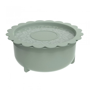 Φαγητοδοχείο Με Καπάκι Πλαστικό 1,3lt-Φ20x8εκ. Pin Up P1460-18 Green Biesse Max Home EP0PI46018