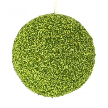 Χριστουγεννιάτικη Μπάλα Polyfoam Λαχανί Glitter 10εκ. iliadis 83510