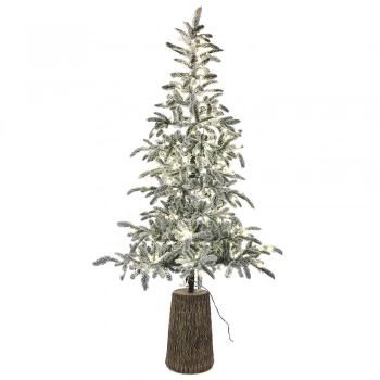 Χριστουγεννιάτικο Δέντρο Χιονισμένο 240εκ. Με 300 Λευκά Led Pre-Lit Princess Pine iliadis 78095