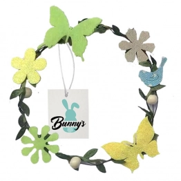 Στεφάνι Μικρό Μεταλλικό Φ21εκ. Πεταλούδες-Πουλάκια Bunny's 73-1971