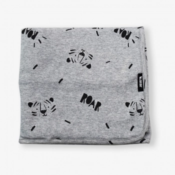 Κουβέρτα Λεπτή Βαμβακερή Λίκνου-Αγκαλιάς 80x80εκ. Πολλαπλών Χρήσεων Lion Minene 11130002720OS