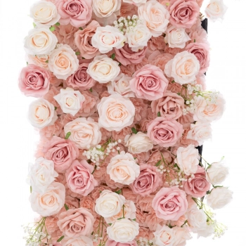 Ρολό Πάνελ Τοίχου Με Ροζ-Λευκά Λουλούδια & Υφασμάτινη Πλάτη 50x250εκ. iliadis 92680