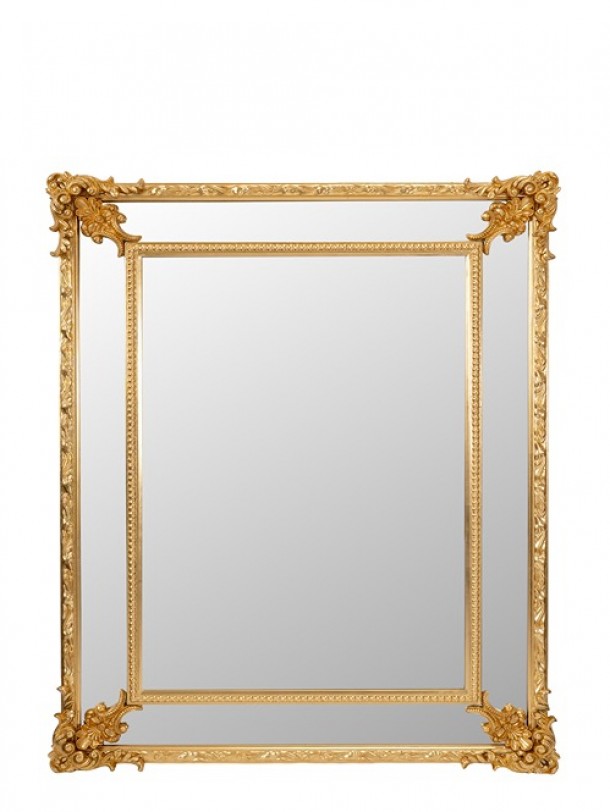 Καθρέπτης Ξύλινος Χρυσός 94x7x125εκ. Zen Collection 25.49.52320