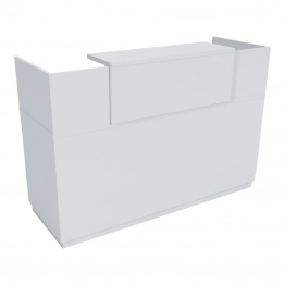 Γραφείο reception Lotus pakoworld σε λευκή απόχρωση  180x70x110εκ