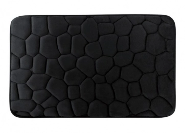 Ταπέτο Μπάνιου Polyester 45x70εκ. Stone Bliss Black 2435691