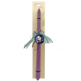 Λαμπάδα Gothic Girl Σε Ξύλινο Πλαίσιο 2,5x38εκ. Bunny's 73-2131