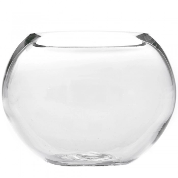 Βάζο Γυάλινο Οβάλ Διάφανο 35x11x31εκ. iliadis 89254