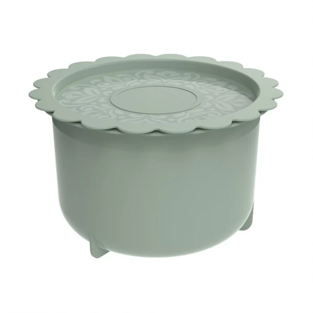 Φαγητοδοχείο Με Καπάκι Πλαστικό 2lt-Φ20x12εκ. Pin Up PI465-18 Green Biesse Max Home EP0PI46518