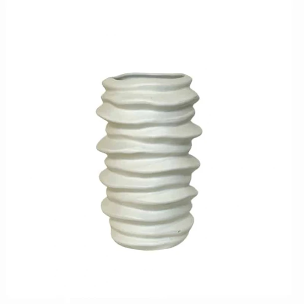 Βάζο Κεραμικό Λευκό Φ19,5x30,5εκ. Art Et Lumiere 12035