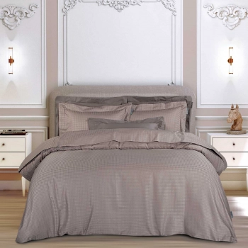 Σετ Σεντόνια Βαμβακοσατέν King 250x270εκ. Classic 2293 Taupe Greenwich Polo Club