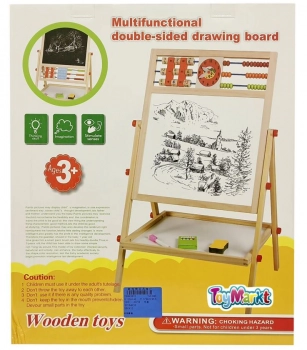 Ξύλινος Εκπαιδευτικός Πίνακας 37x45εκ. Toy Markt 71-3067