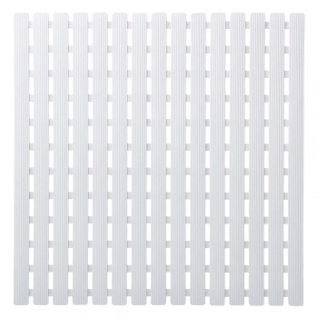 Ταπέτο Αντιολισθητικό Ντουζιέρας PP&TPE 54x54εκ. Nora White Sealskin 800651