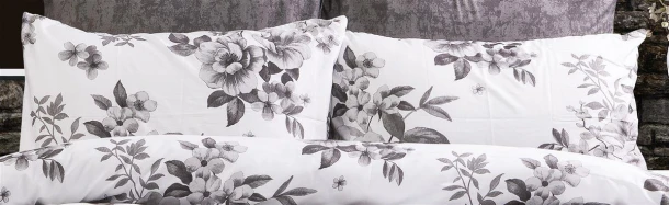 Μαξιλαροθήκη Φάκελος Polycotton 50x70εκ. Βερονίκη 487 White-Grey DimCol