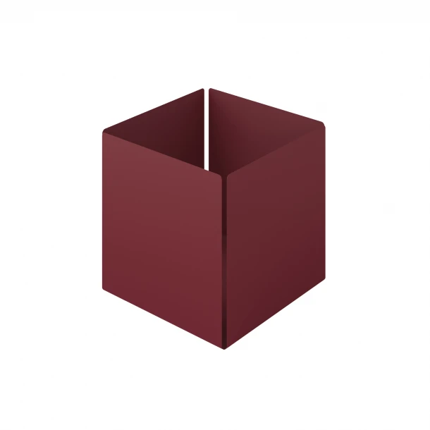 Θήκη Οργάνωσης Ανοξείδωτη Matt Bordeaux Pam & Co 13x13x13εκ. 118-153