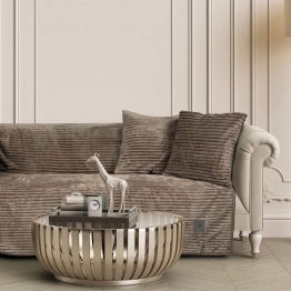 Ριχτάρι Flannel Τριθέσιος 180x300εκ. Essential 3997 Taupe Greenwich Polo Club