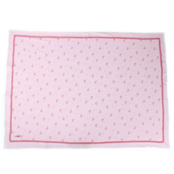 Σετ Κούνιας Με Πάπλωμα Βαμβακερό Ροζ Minene MN4240
