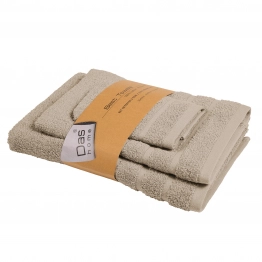 Σετ Πετσέτες 3τμχ Βαμβακερές Best 0706 Taupe Das Home