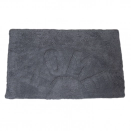 Ταπέτο Μπάνιου Βαμβακερό Γκρι 50x80εκ. HOME MRShome DS-3994002