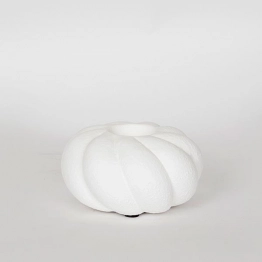 Κηροπήγιο Κεραμικό Λευκό 15x7,5εκ. ESTHETI 752-25021