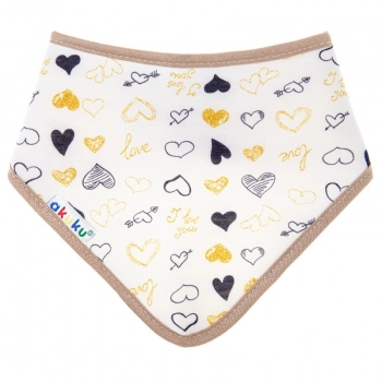 Σαλιάρα-Μπαντάνα Βαμβακερή Καρδιές akuku A1512