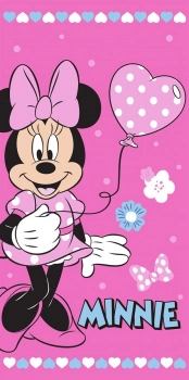 Πετσέτα Θαλάσσης Παιδική Quick Dry Microfiber 70x140εκ. Disney Home Minnie 335 Pink Dimcol