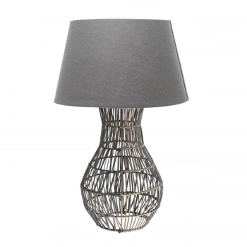 Φωτιστικό Επιτραπέζιο Καφέ-Γκρι 42x65εκ. Zen Collection 23.49244