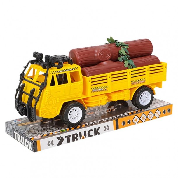 Φορτηγό Τριβής Με Κορμούς 28x14x11εκ. Toy Markt 70-2204