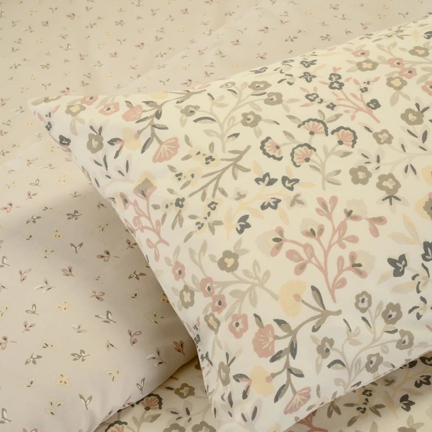 Ζεύγος Μαξιλαροθήκες Βαμβακερές 50x70εκ. Augusta Ecru-Beige Melinen 20006156