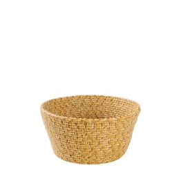 Καλάθι Rattan Στρογγυλό Natural 16x8εκ. ESPIEL SUL109