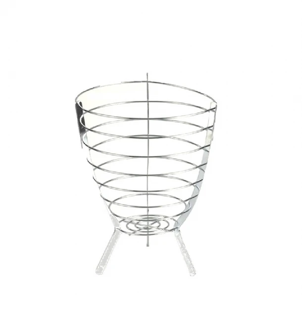 Φρουτιέρα Ψηλή Μεταλλική Inox  ESPIEL 26x31,5εκ. MTT105