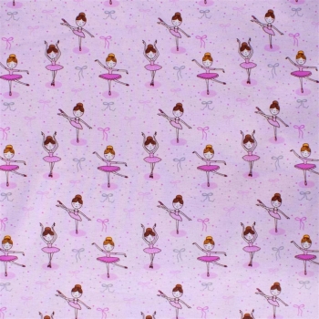 Σεντόνι Μεμονωμένο Φανελένιο Λίκνου 80x110εκ. Μπαλαρίνα 167 Lilac DIMcol