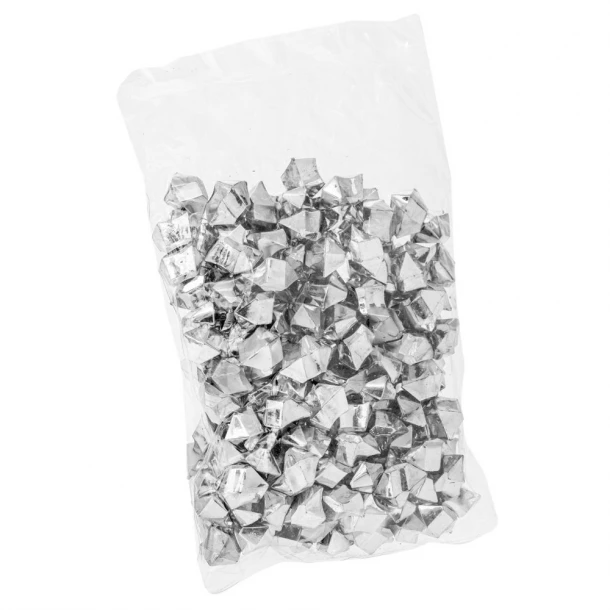Διακοσμητικές Πέτρες Πλαστικές Ασημί 300gr/2x2,5εκ. Σε Σακουλάκι iliadis 92043