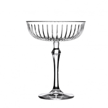 Ποτήρι Σαμπάνιας Coupe Γυάλινο Διάφανο Joy ESPIEL 245ml-12x15εκ. SP440320G4